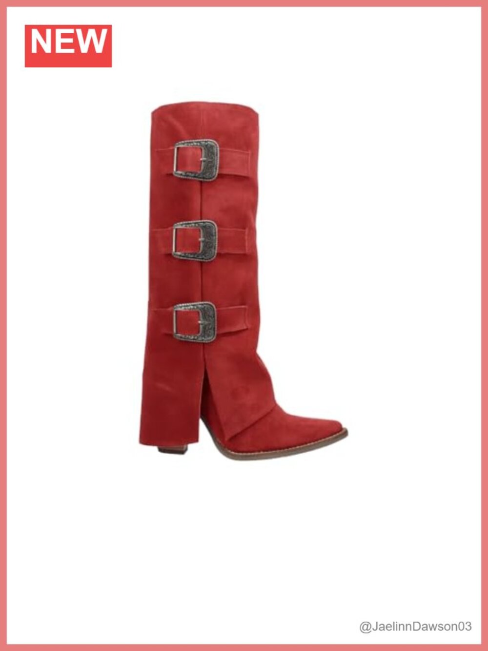 Suede Leather Pull-On Over the Knee Boots Block Heel Snip Toe